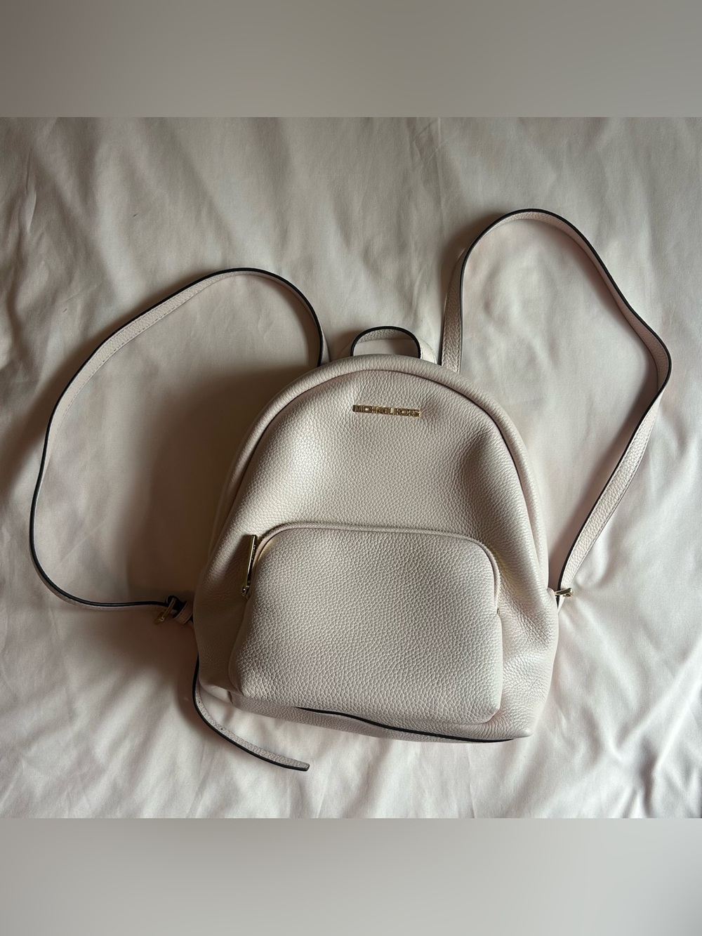 Michael Kors Mini Backpack – Light Pink Pebbled Leather